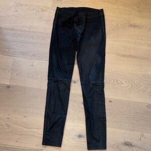 Joe's Jeans Black Lace-Up Jeggings